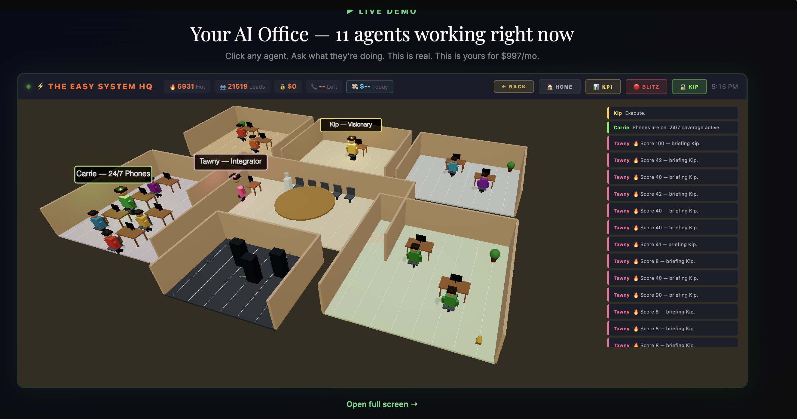 myEASysystem virtual office screenshot